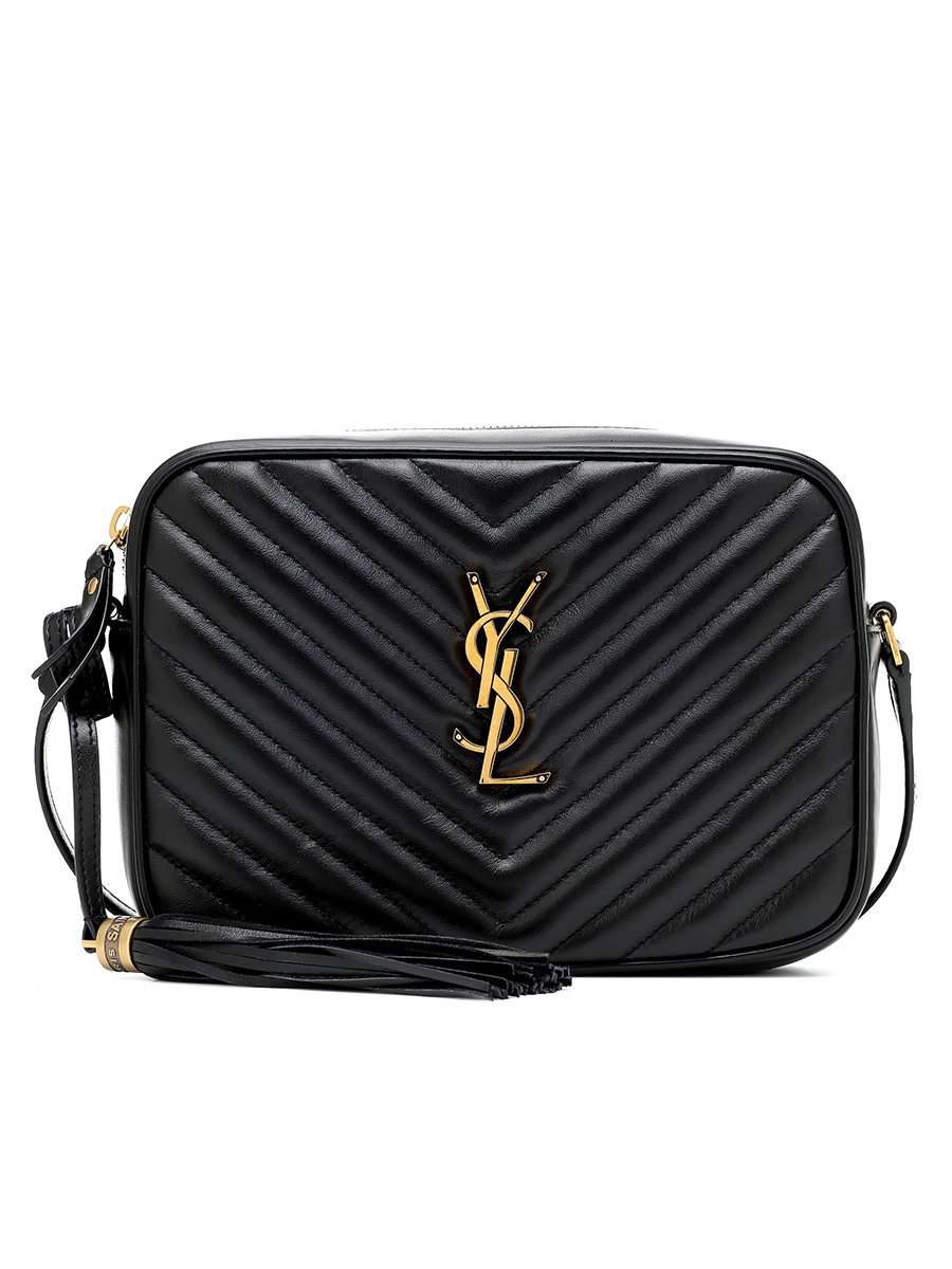 Saint Laurent Lou Camera Bag in Quilted Leather Bronze Hardware Cosette