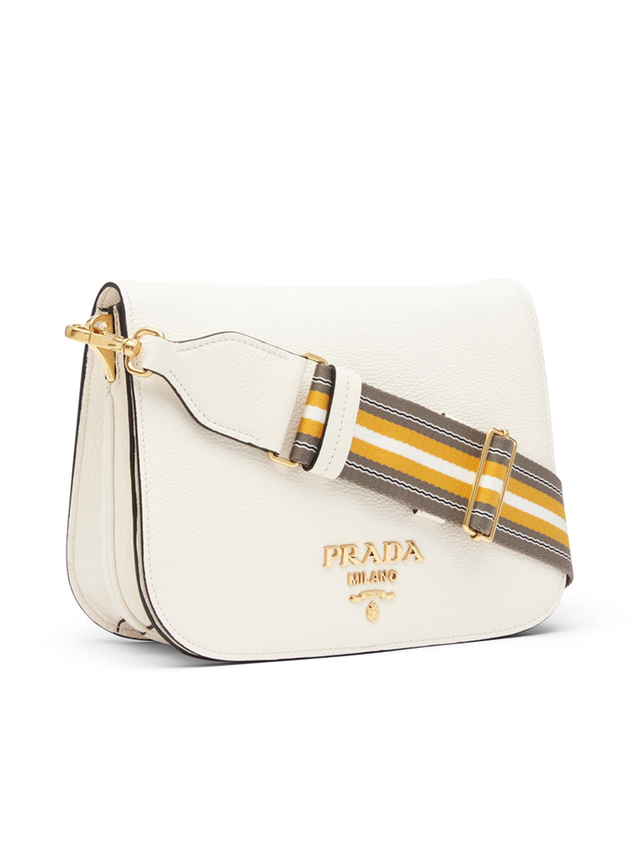Prada Leather Crossbody Bag in White Designer Bags COSETTE