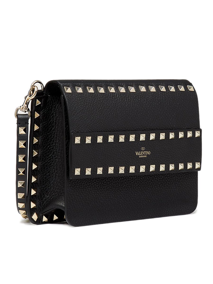 Valentino Small Rockstud Grainy Leather Crossbody Bag COSETTE