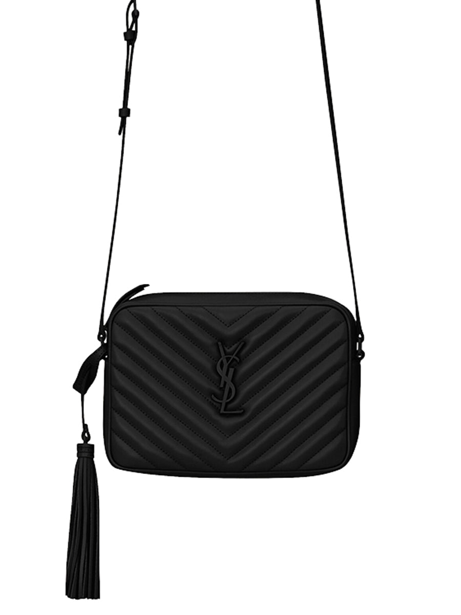 Lou Camera Bag in Quilted Leather with Black Hardware COSETTE