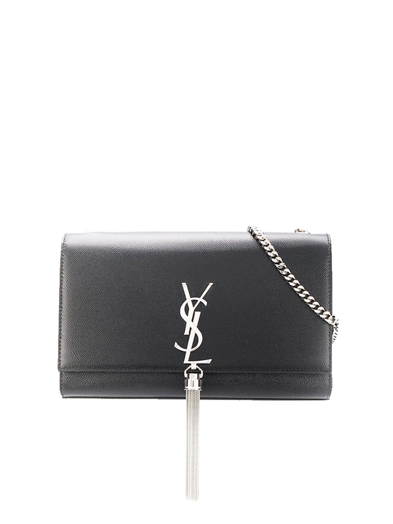 Saint Laurent Kate Small Chain Bag With Tassel In Grain De Poudre Embossed  Leather – Cosette